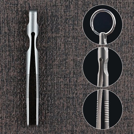 JHUBERS- Sleutelhangertang Lichtgewicht - TC4 Titanium Legering - Duurzaam - Compact - Draagbaar - 3 Stuks - Sleutelhanger van Jhubers — afbeelding 4