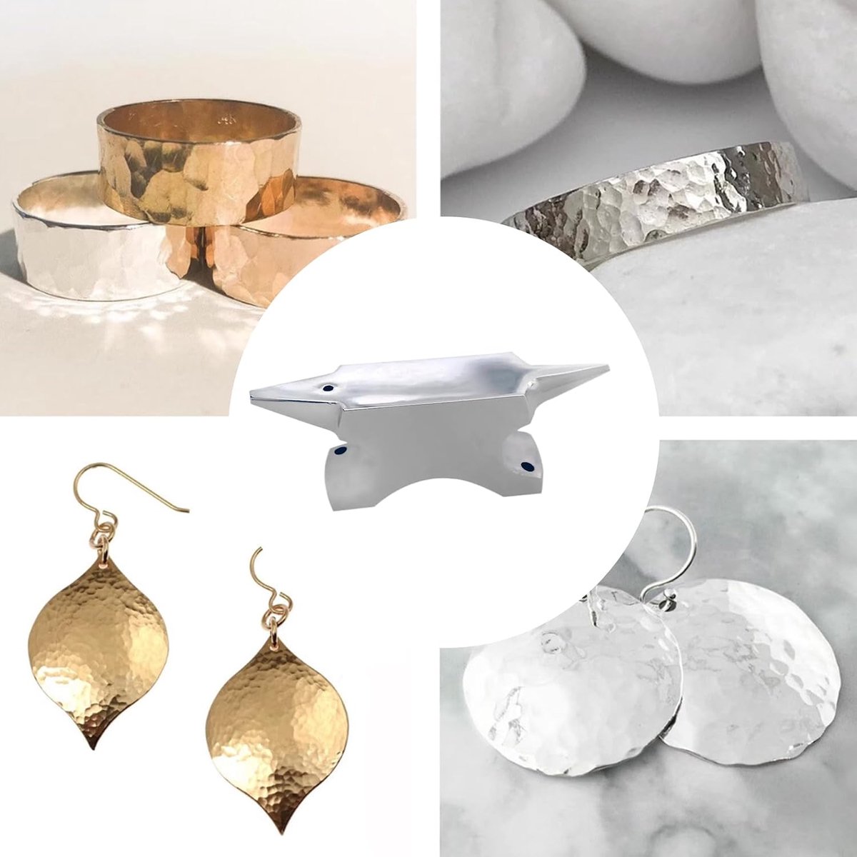 Hoorn Aambeeld - Smid Gereedschap - Sieraden Maken - Dubbel Werkvlak - 11 cm - Veelkleurig — cadeau in Hobby - foto 3