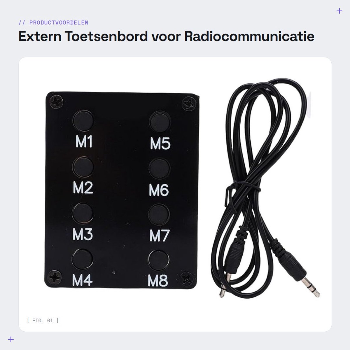 Dailygoods - Extern Toetsenbord voor Radiocommunicatie met SSB CW-modi