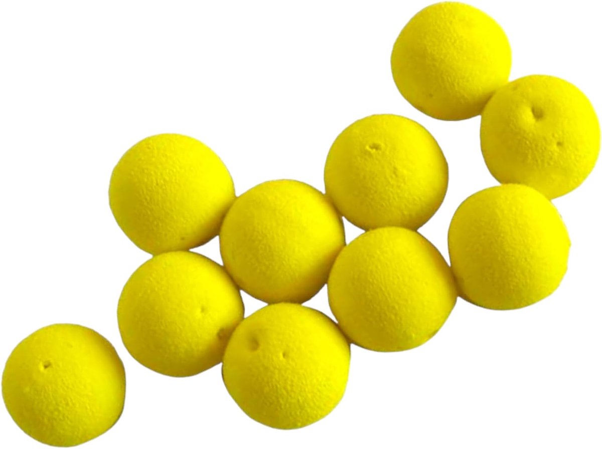 Pop Up Foam Ball - Drijvend aas - Karper vissen - Langdurig effect - 10 stuks 13mm - Geel