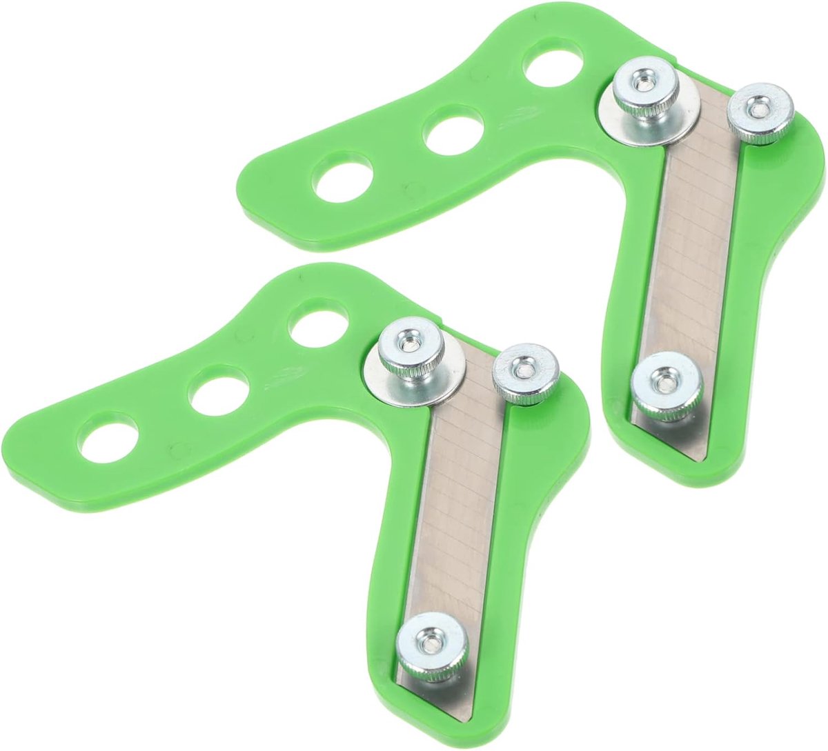 Handrasp Set - Houtbewerking Rasp - Hout Vormgeven - Verstelbaar Blad - 2 Stuks - Lichtgroen