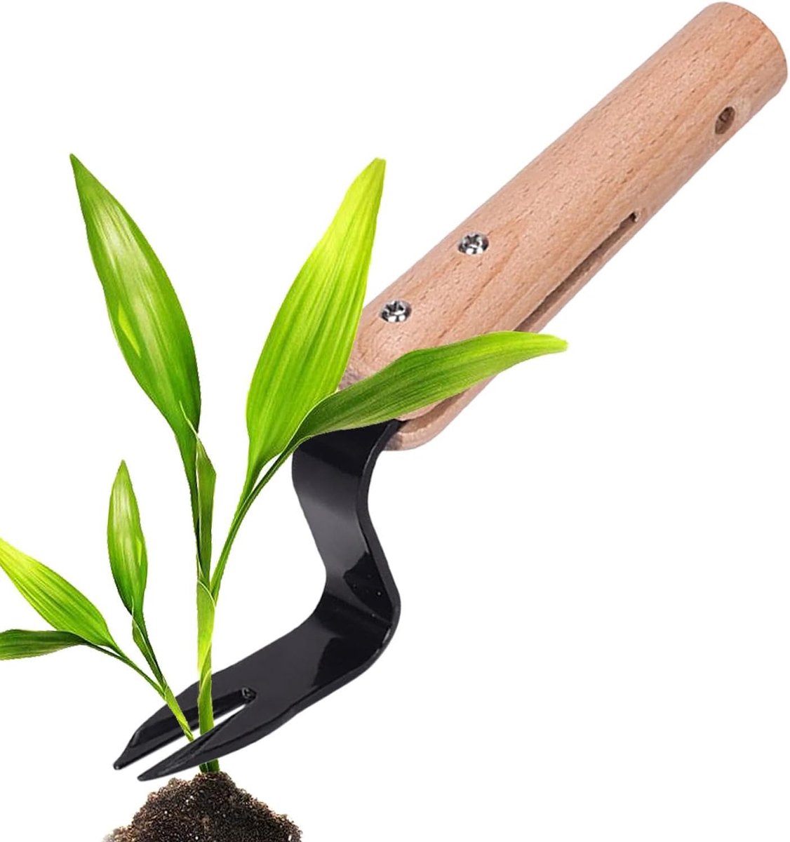 Wekker Vork - Wekker Trekker - Onkruid Verwijderen - Ergonomisch Houten Handvat - 20.5 cm - Niet gespecificeerd