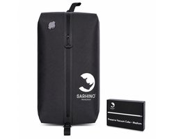 Sarhino Preserve - Vacuum Packing Cube - compressie zonder pomp - voor rugzak of handbagagekoffer- maat M - zwart