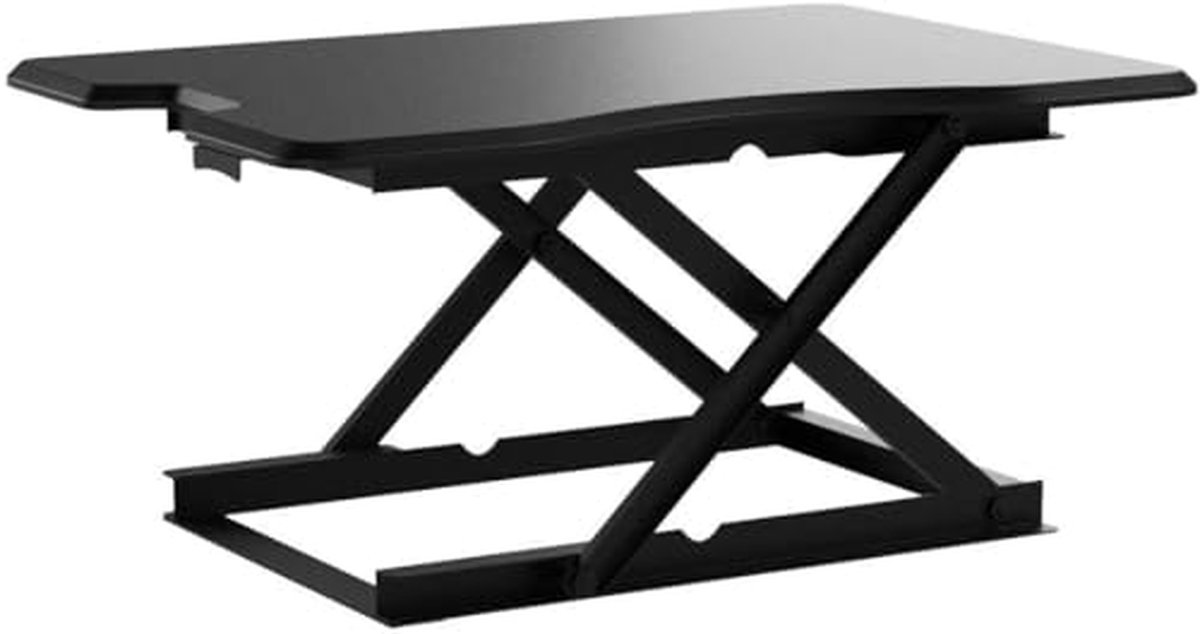 Sta-bureau converter - Bureau verhoger - Comfortabel werken - Geen montage nodig - 81 cm breed - Zwart