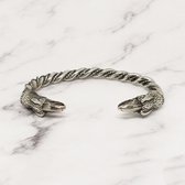 Mei's - Viking Nordic Raven - armband heren - raaf - RVS zilver