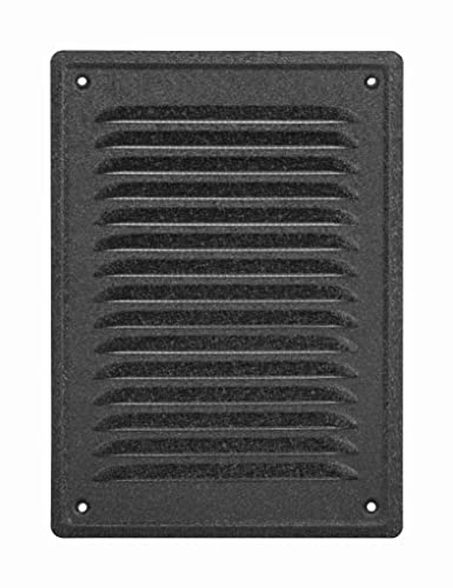Ventilatie Rooster - Muurrooster - Luchtcirculatie Buiten - Insectenwering - 23.5x16.5 cm - Grafiet