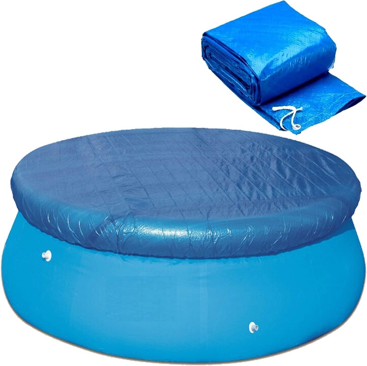 Ronde zwembadafdekking 244 cm - Waterdicht PE afdekzeil voor zwembaden