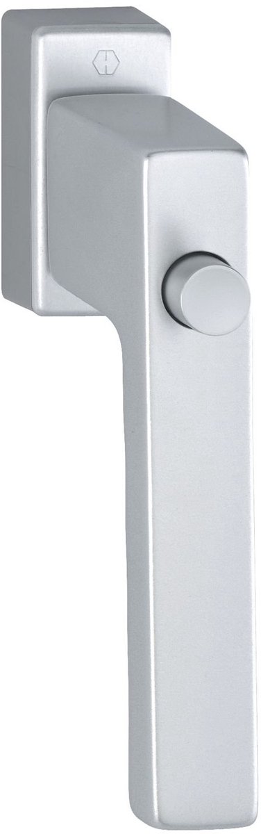 Raamgreep met knop - Venster sluiting - Veiligheid verhogen - Verborgen bevestiging - 7x32 mm stift - Zilver geanodiseerd