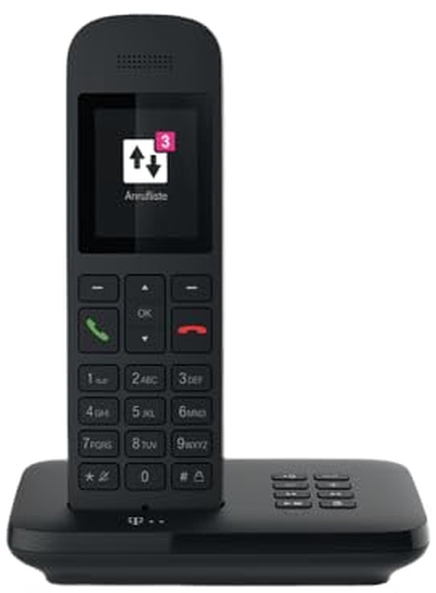 Draadloze Telefoon - Huistelefoon DECT - Thuis Bellen - Met Antwoordapparaat - 100 Contacten - Zwart