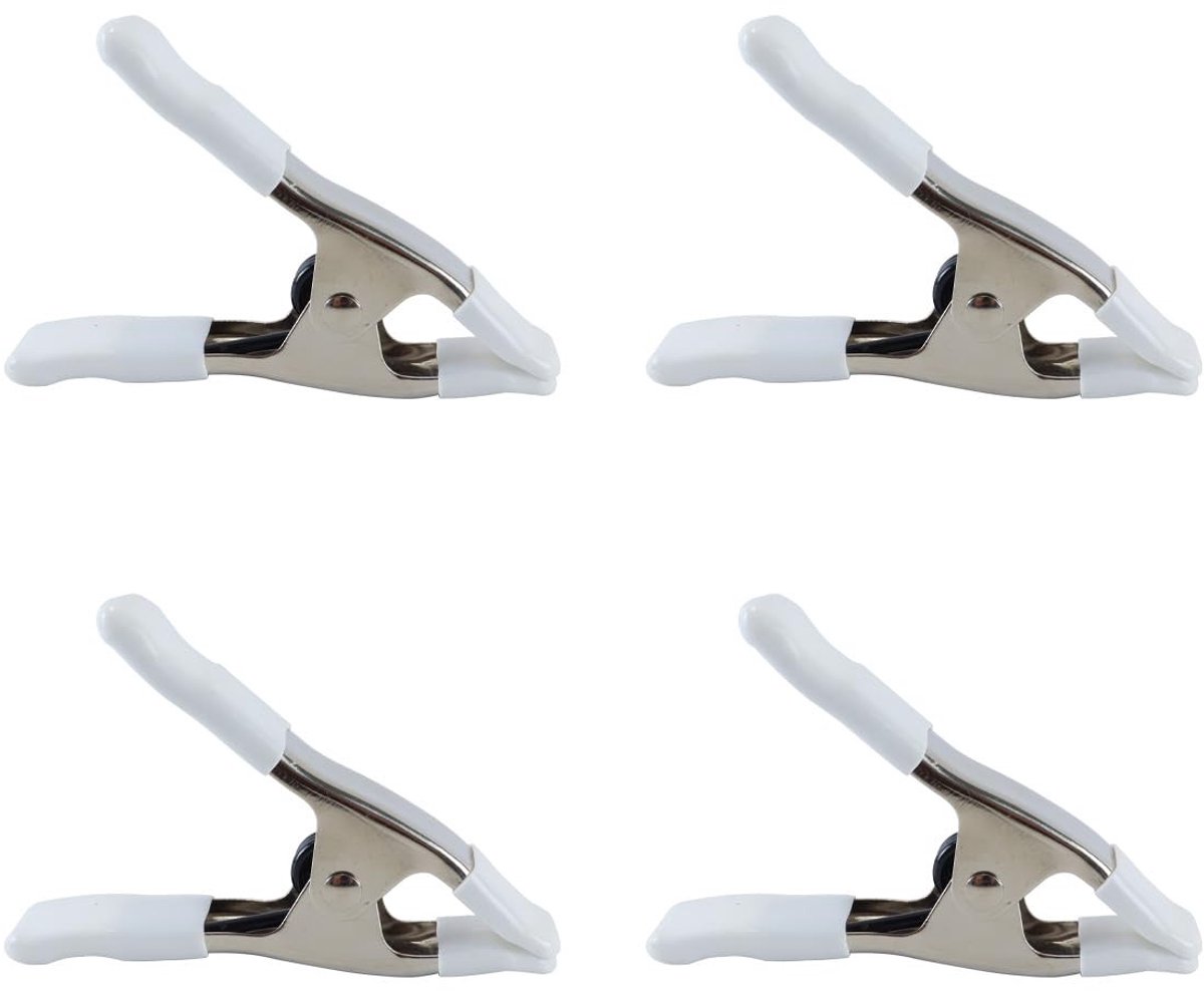 Dailygoods- Jurkklemmen 4 Stuks - A-vormige Kledingclips - Duurzaam en Gebruiksvriendelijk - Voor Trouwjurken en Avondjurken - Hoogwaardig Kunststof en Verchroomd Ijzer - Onmisbaar voor Modebehoeften