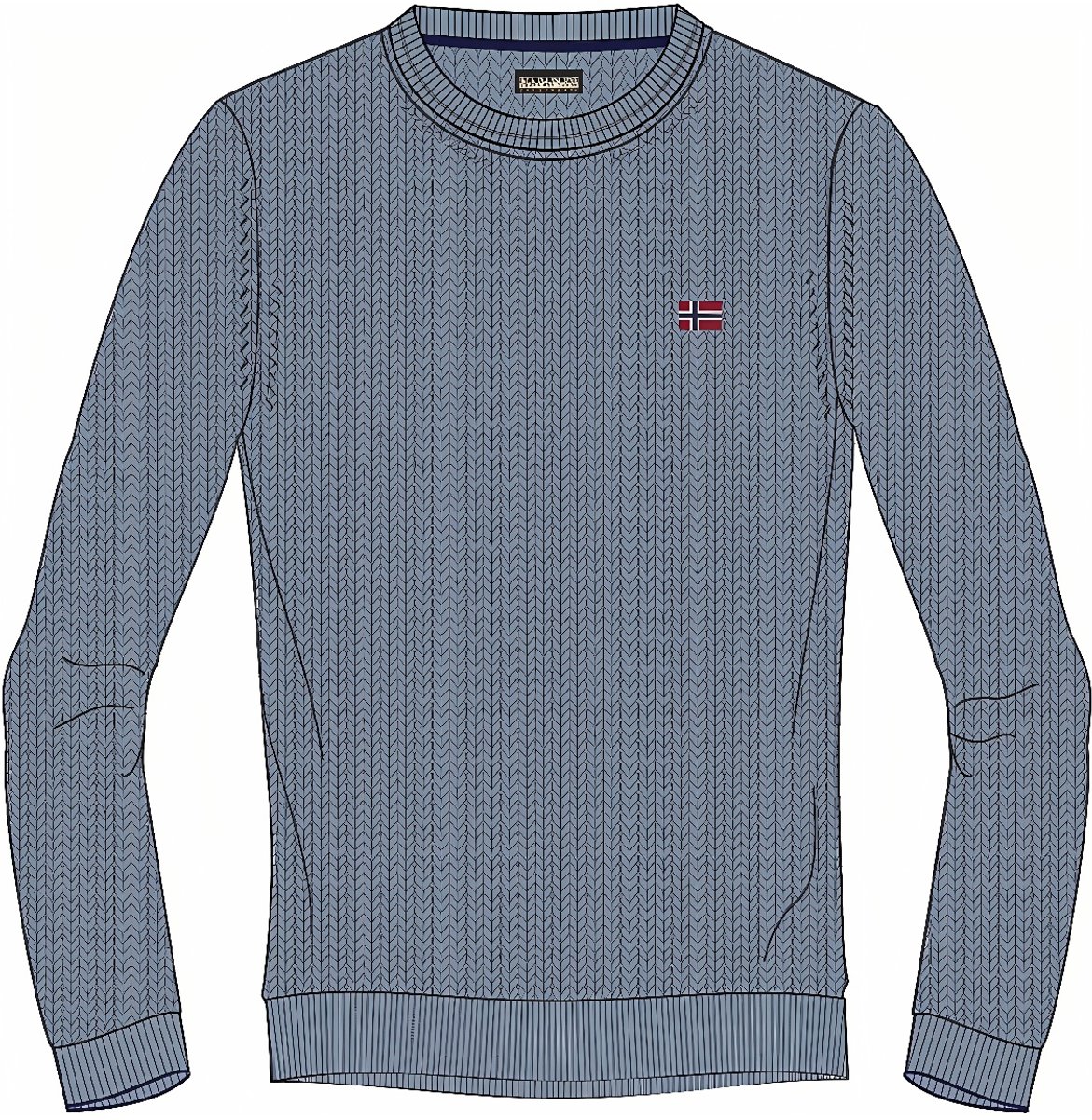 Napapijri-trui Damavand C 4 NP0A4GJU Faded I84-XL Denim