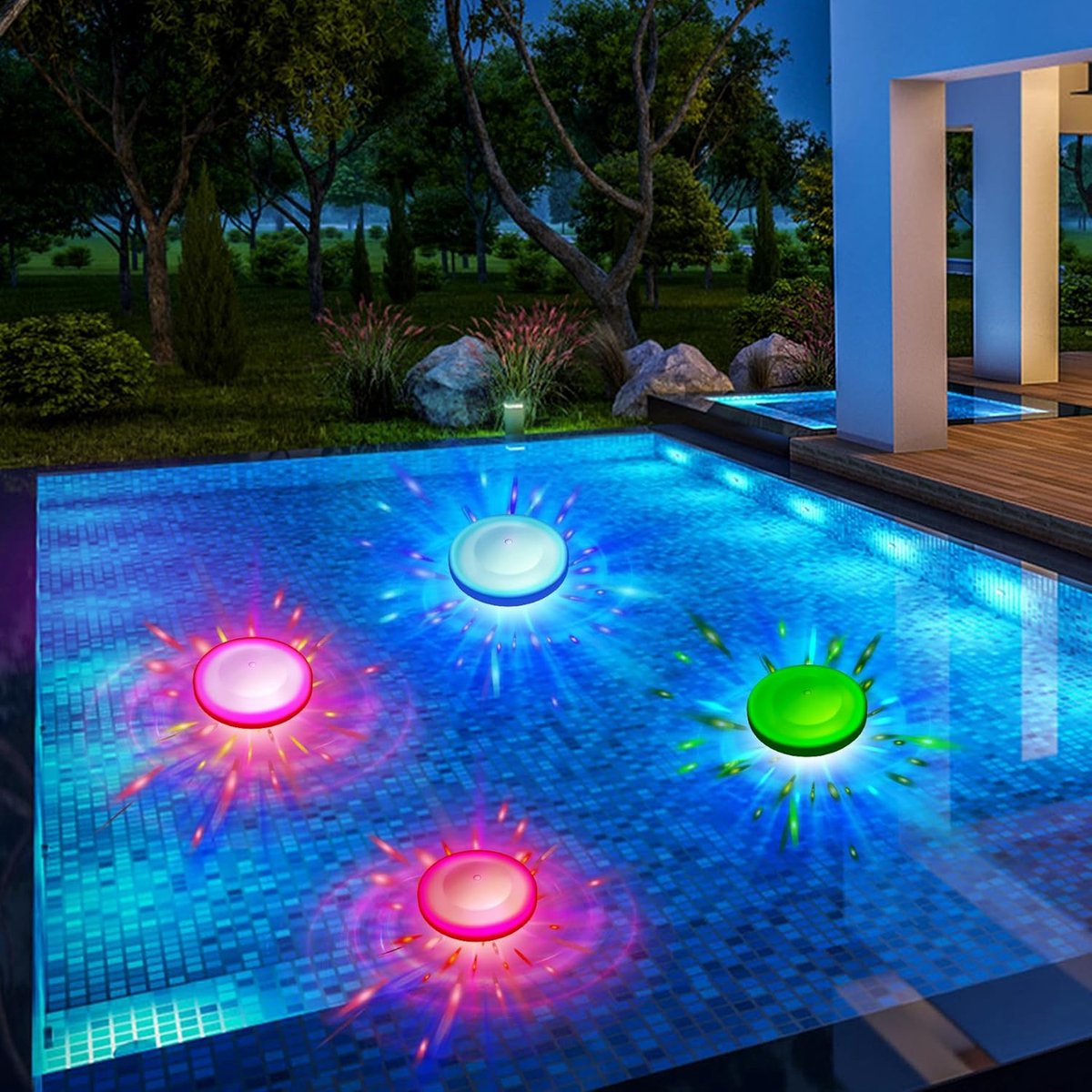 Onderwaterlampen – Zwembadverlichting – Sfeerverlichting Creëren – 6 Lichtmodi – 4 Stuks – Wit Onderwaterlampen – Zwembadverlichting – Sfeerverlichting Creëren – 6 Lichtmodi – 4 Stuks – Wit
