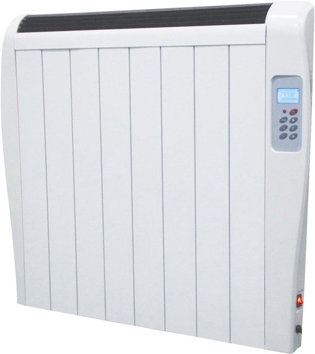 Traagheidsradiator - Keramische verwarming - Woonruimte verwarmen - Energiezuinig - 69 x 5 x 58 cm - Wit