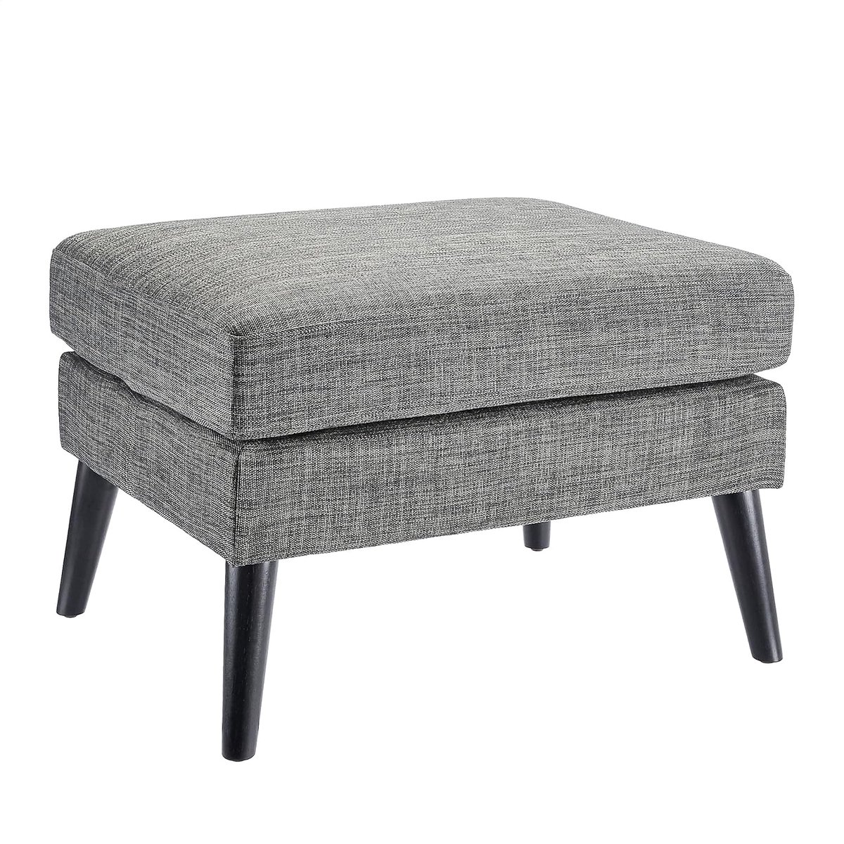 Opslag Ottoman - Voetenbankje poef - Extra zitplaatsen - Gewatteerde zitting - 69 x 52 x 46 cm - Grijs