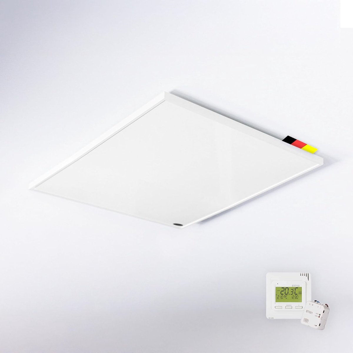 Verwarmingselement - Infrarood paneel - Ruimte verwarmen - Plafondmontage set - 450 Watt - Wit