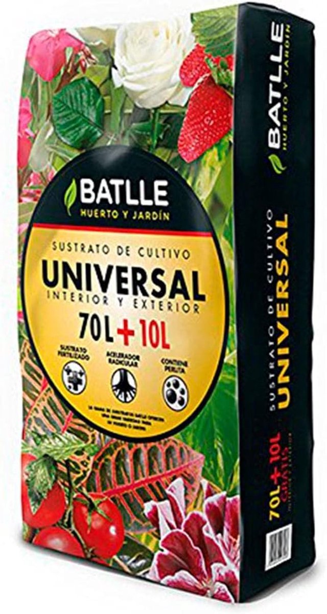 Universeel Substraat - Potgrond Mix - Planten Kweken - 80 Liter Inhoud - 40 x 15 x 80 cm - Bruin