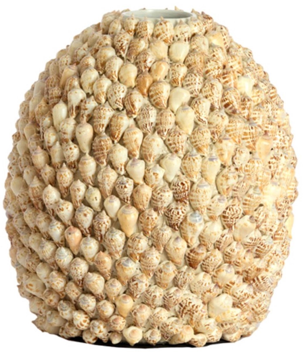 Light & Living Vaas SHELL - Bruin - 33x33x37 cm