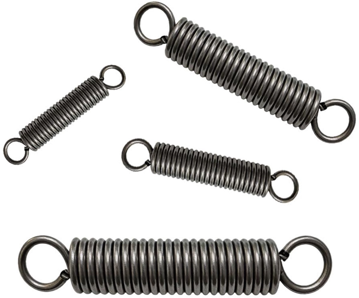 Trekveren Set - Haak Veren - Poorten Repareren - Gesloten Haak - 4 Stuks - Zilver
