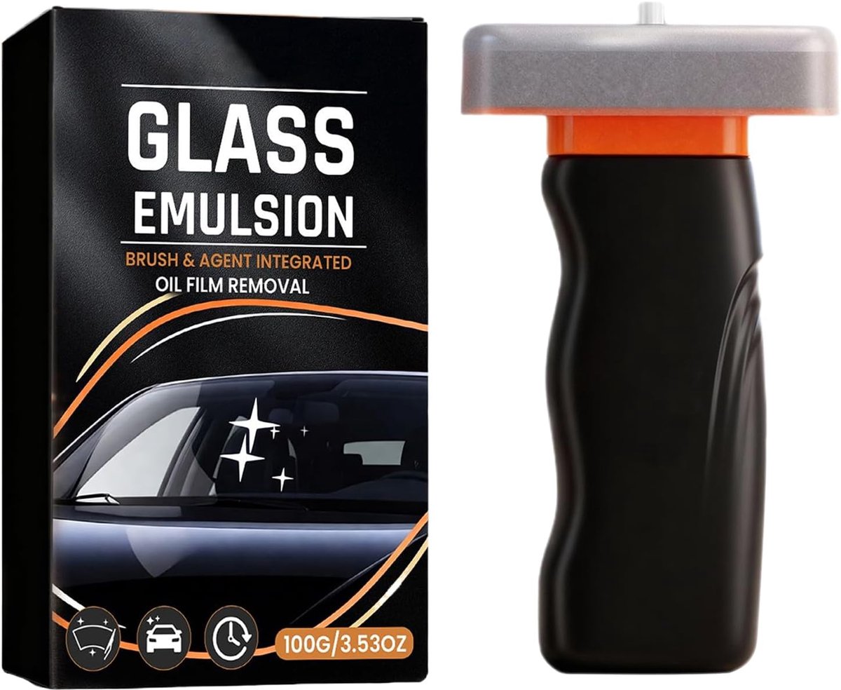 Ruiten Borstel - Glas Reiniger - Auto Ramen Wassen - Ergonomisch Ontwerp - 14.6 cm Lengte - Blauw