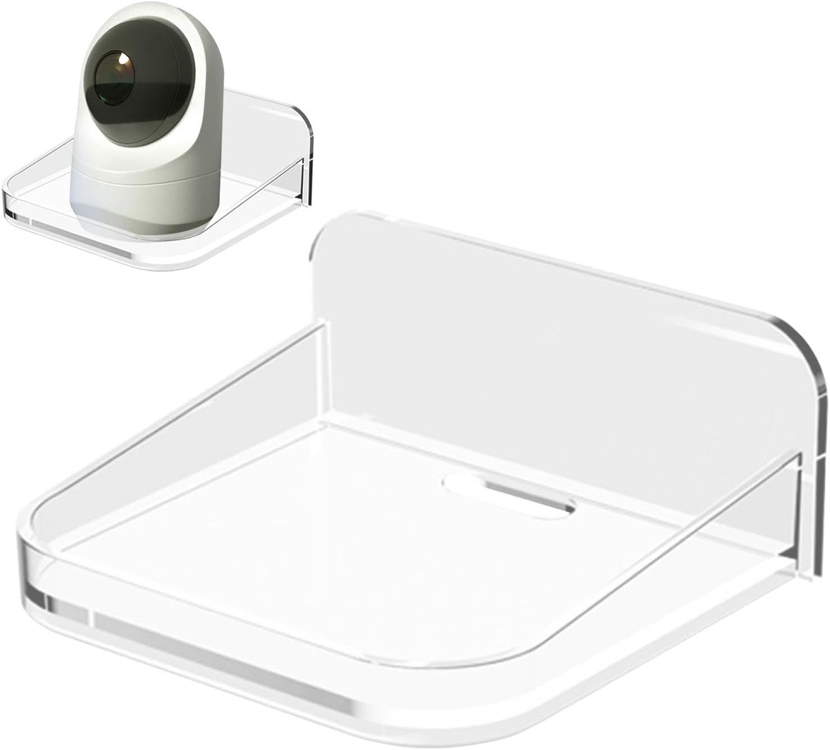 Acryl Camera Plank - Wandmontage Beugel - Veiligheid Opbergen - Zonder Boren Installatie - 12 x 10 x 5 cm