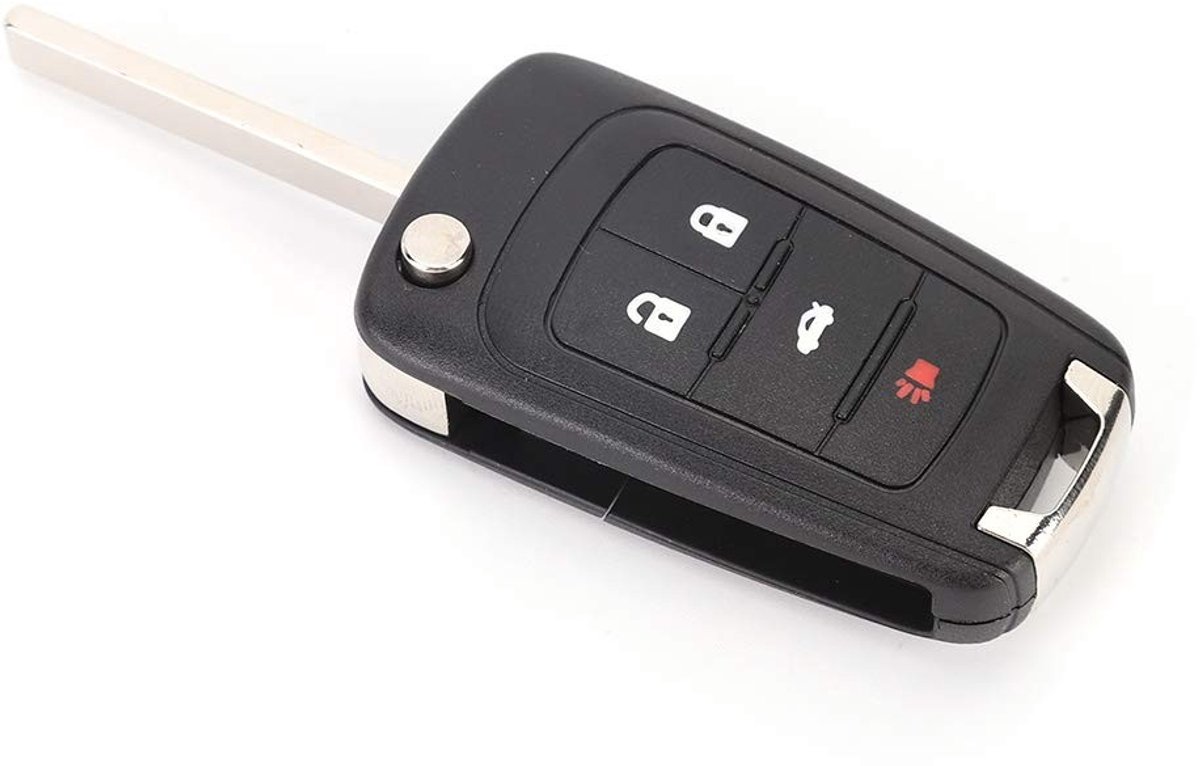Dailygoods - Inklapbare Autosleutelhoes met 4 Toetsen voor Camaro 2010-2013