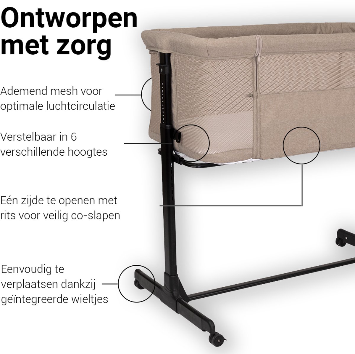 Novi Novi Amy Air+ Co-Sleeper - afbeelding 3