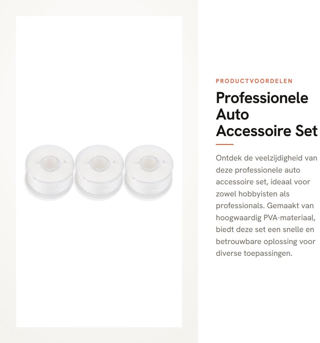 Dailygoods- Accessoire Professionele Kwaliteit - PVA Materiaal - Vislokzakjes Binden - 3 Stuks - 20 Meter - Milieuvriendelijk - Vislijn