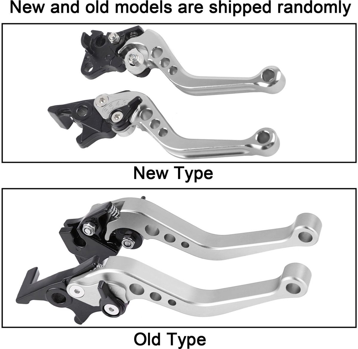 Dailygoods- Koppelingshendel CNC Aluminium - Remkoppelingsstuur - Motorfiets Handgrepen - Geschikt voor de meeste motorfietsen - Linker 16cm/Rechter 19cm - Diameter 6mm/8mm - Motorfiets Hendel