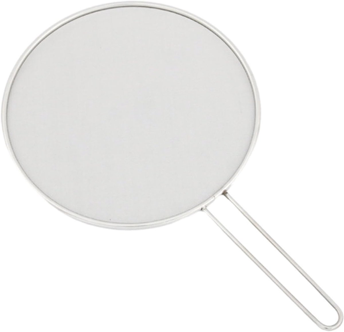 Spatdeksel Met Gaas Keuken Accessoire Veilig Koken Fijnmazig RVS 29 cm Zilver