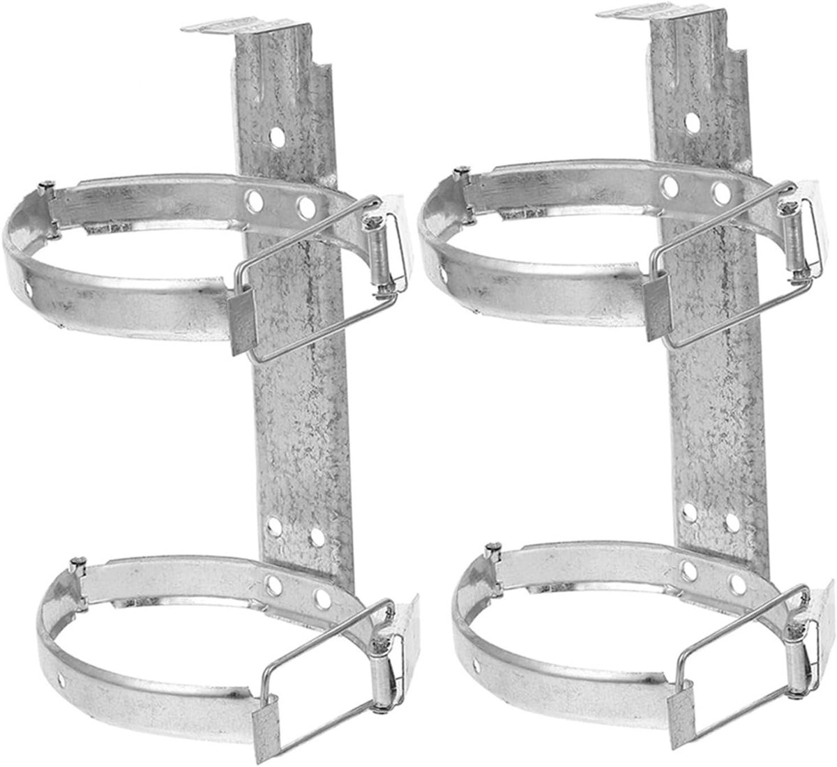 Brandblusser Hanger - Blusser Beugel - Veiligheid Thuis - Stevig Ijzeren Materiaal - 2 Stuks - Zilver