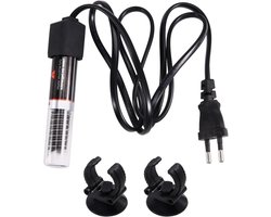 Aquarium Verwarmer - Mini Heater - Constante Temperatuur - Automatische Regeling - 25W 12 cm - Zwart