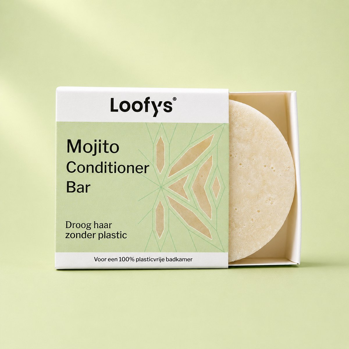 Loofys Conditioner Bar Mojito – Voor Droog Haar – Zonder Siliconen & Parabenen – Vegan & Plasticvrij – 60g