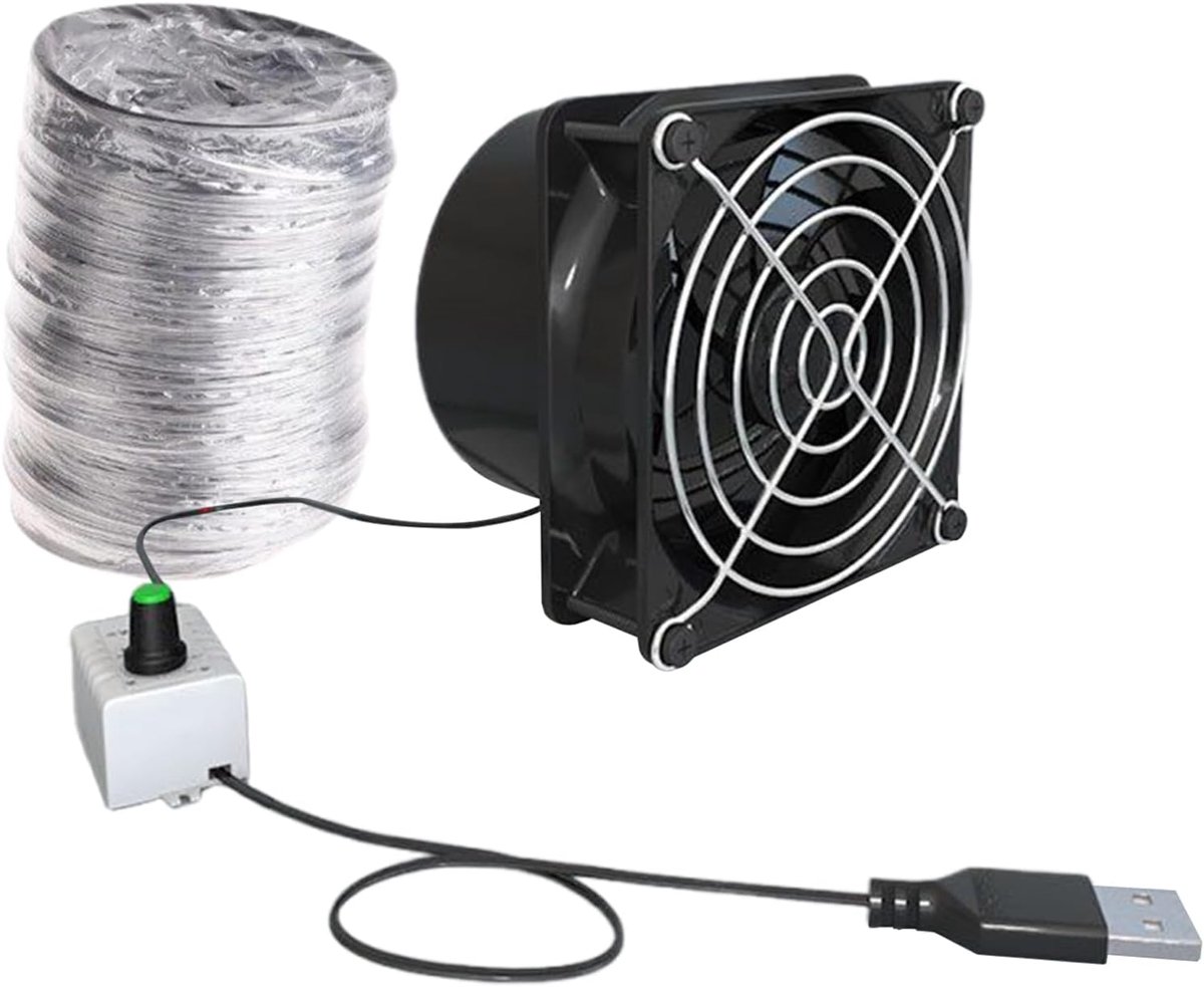 Axiale Uitlaatventilator - Mini Afzuigventilator - Luchtcirculatie Verbeteren - Staploze S