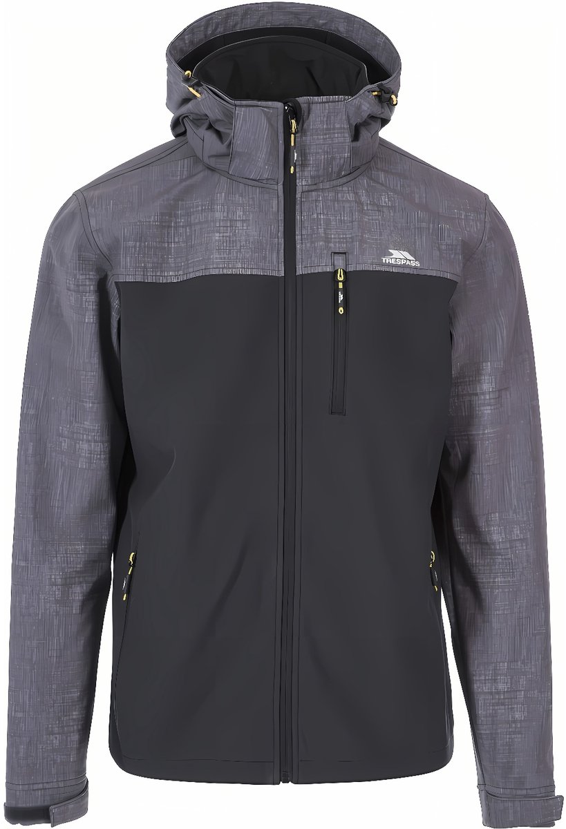 Trespass-jas Abbott Heren Softshell Tp75 Donkergrijs gemêleerd