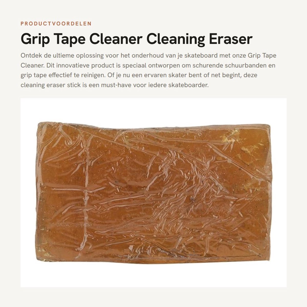Dailygoods- Griptape Cleaner - Reinigingsgum voor Skateboard - Geschikt voor Schurende Schuurbanden - Houdt Skateboard Koel - Betrouwbaar Product - Verbeterde Speelervaring