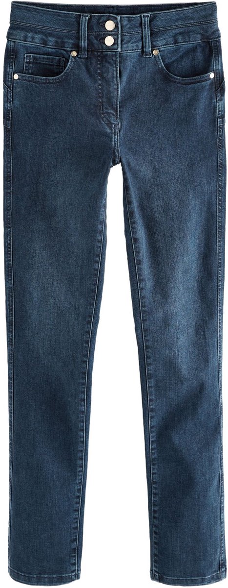 Next - Dames - Figuurvormende slim jeans - Petite - Blauw