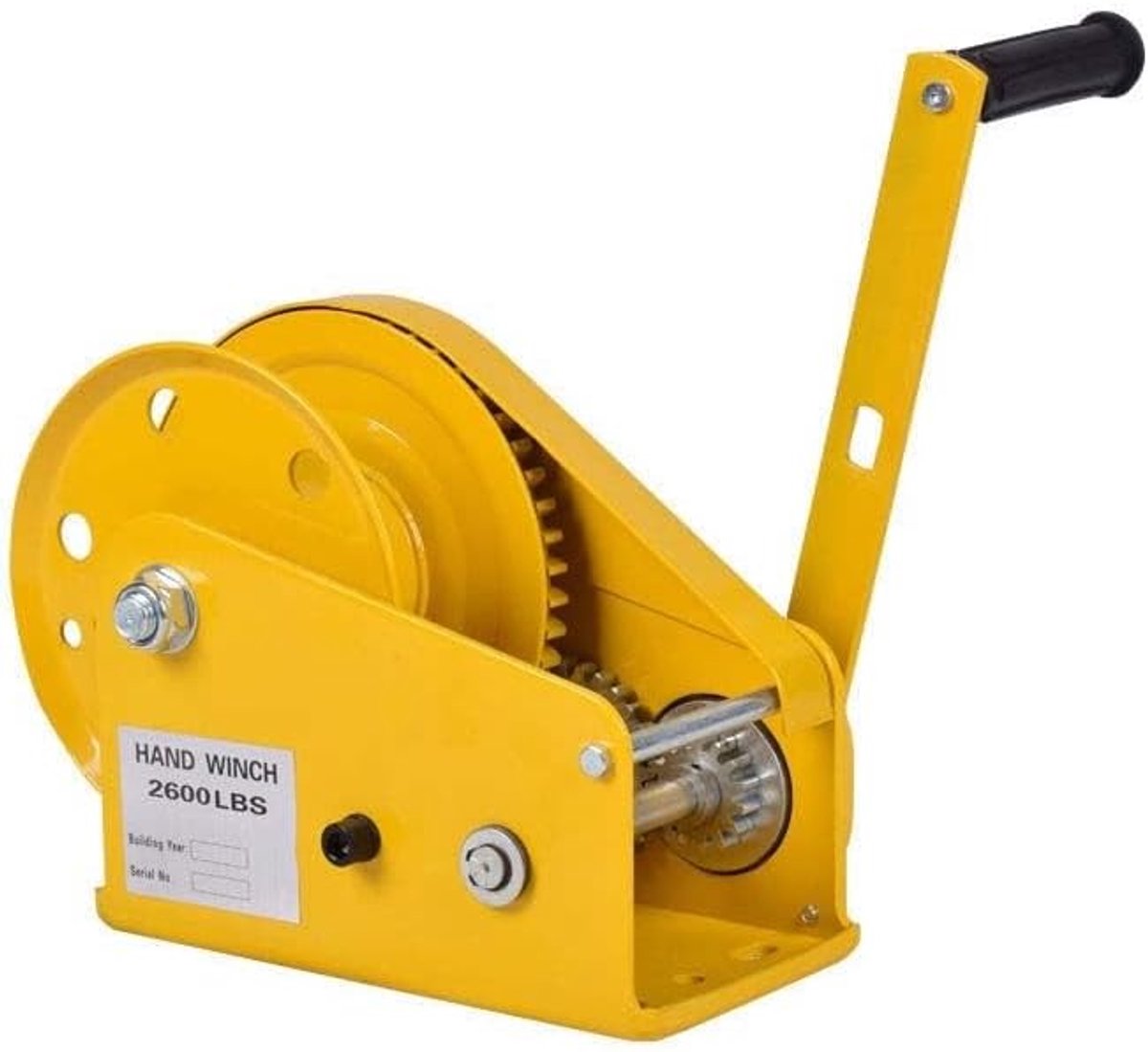 Handlier Staalkabel - Handmatige Lier - Tillen en Tractie - Zelfvergrendelend Mechanisme - 1200 lbs Capaciteit - Metaal