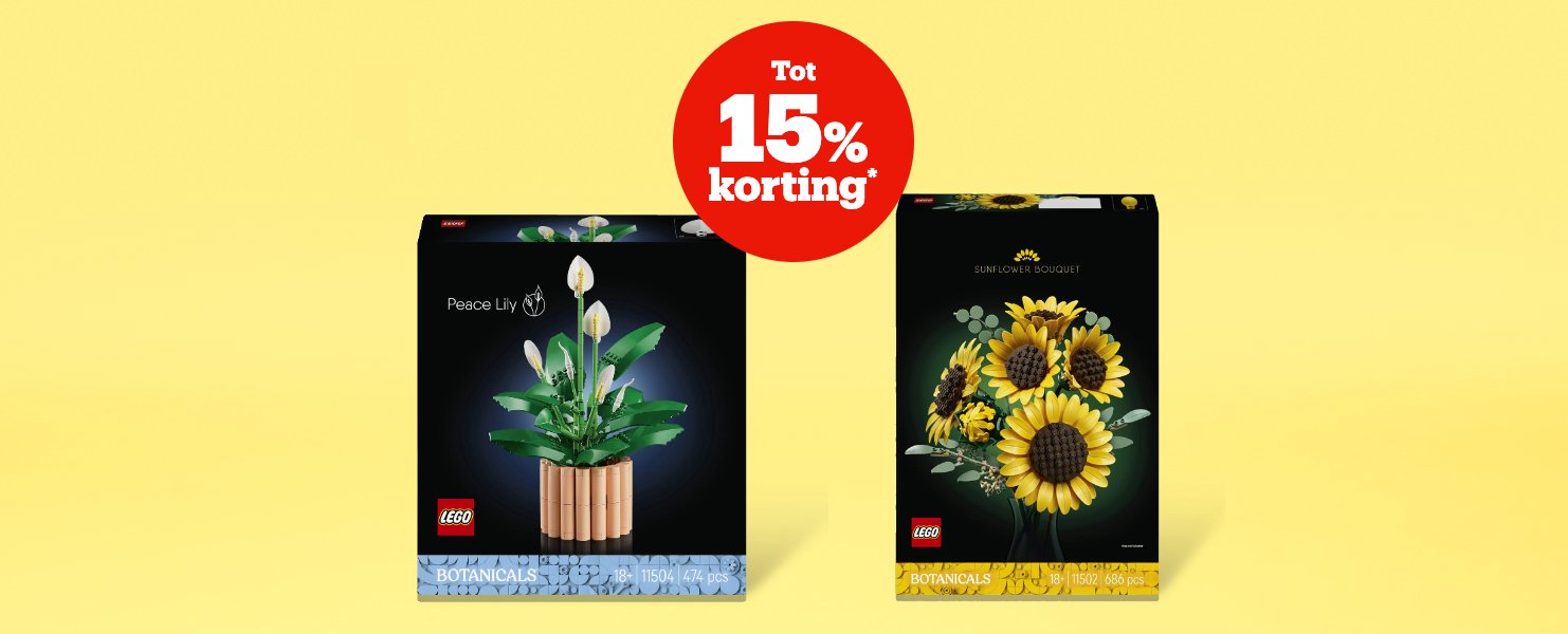 Korting op LEGO Botanicals 