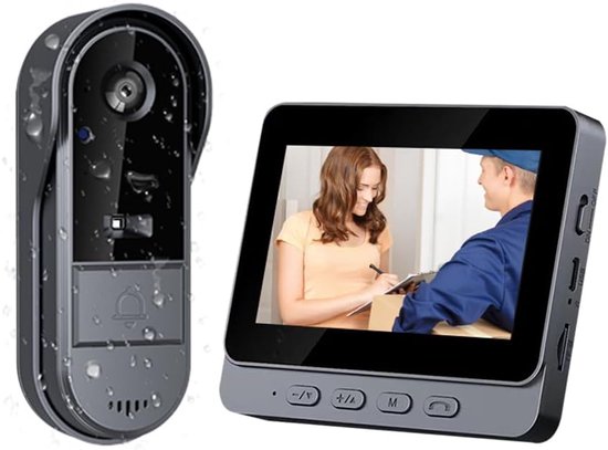 Video deurbel zonder abonnement - Deurbel met camera - Draadloze video deurbel - Beveiliging woning - Deurbel met app - Slimme deurbel - Geen maandelijkse kosten - Beveiligingscamera - WiFi deurbel - Voor smartphone en tablet