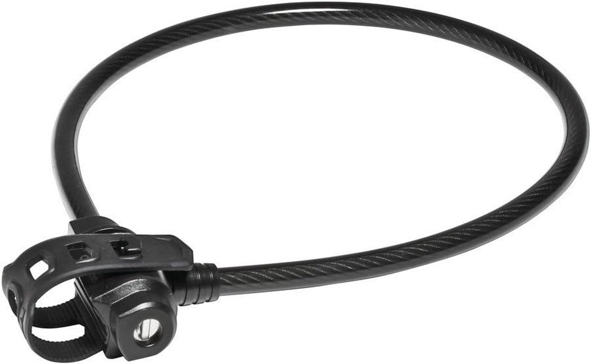 Kabelslot - Fietsbeveiliging - Fietsen Beveiligen - Inclusief Houder - 75 cm - Zwart