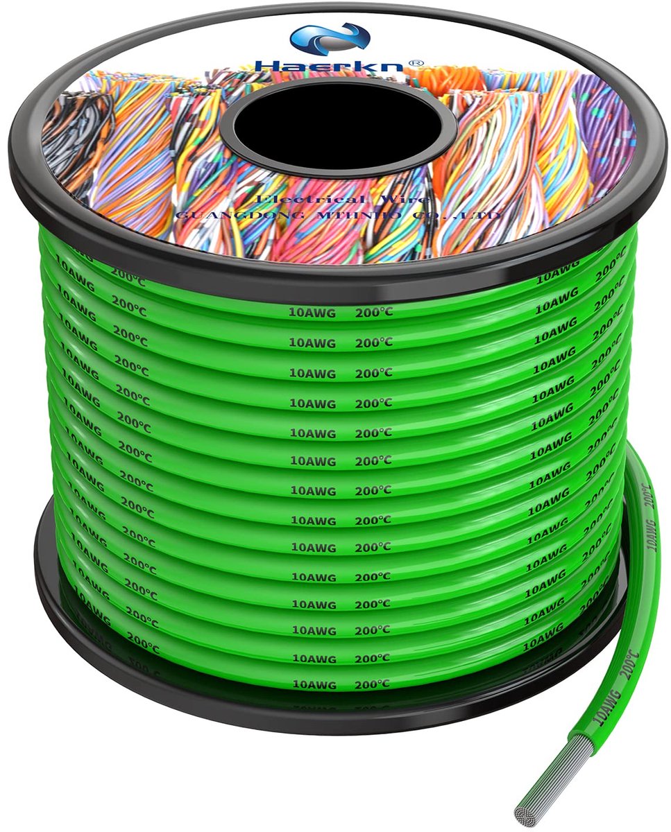 Siliconen elektrische draad - Flexibele kabel - Elektrische installaties - Hoge temperatuurbestendig - 8 meter - Rood