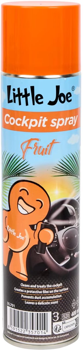 Little Joe Cockpit Spray Fruit 400ml – Auto Interieur Reiniger & Luchtverfrisser