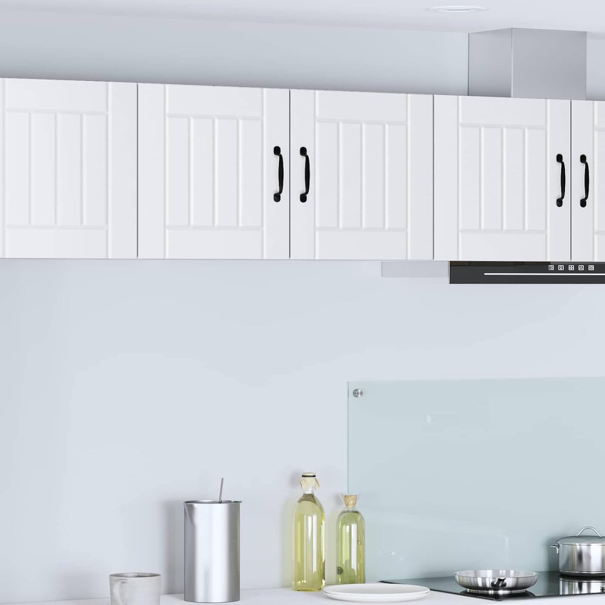 Keukenkast - Opbergkast - Keuken Organiseren - Stijlvol Houtmateriaal - 80 x 40 cm - Wit