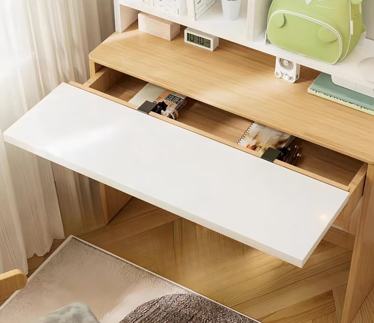 Bureau Extender - Werkplek Vergroter - Comfortabel Werken - Opvouwbaar Ontwerp - 30 x 40 cm - Wit