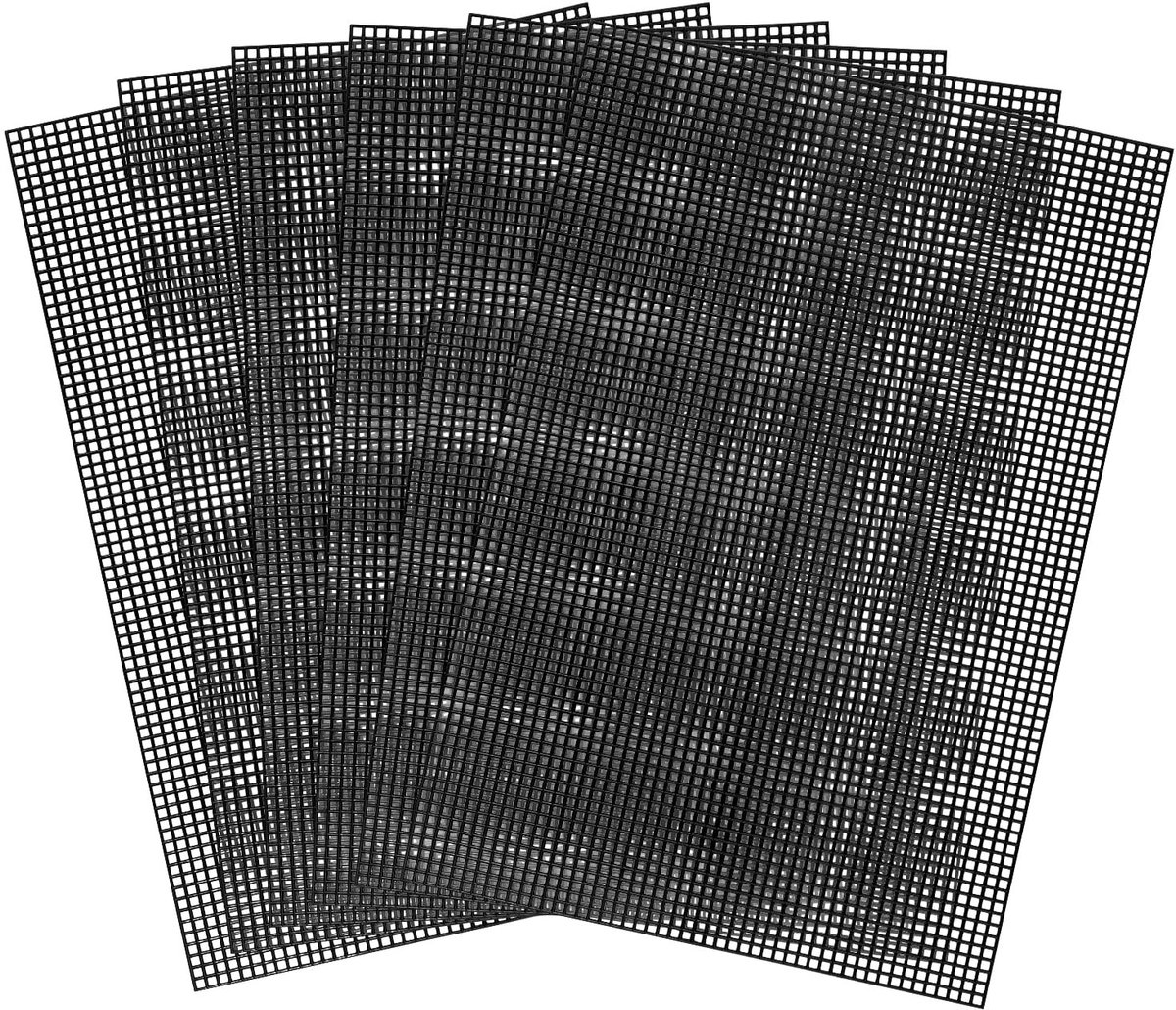Dailygoods- Mesh Canvas 6 Stuks - 30x20cm - Plastic Gaascanvas - Duurzaam Materiaal - Knutselgereedschap - Perfect voor Haakprojecten - Borduurcanvas