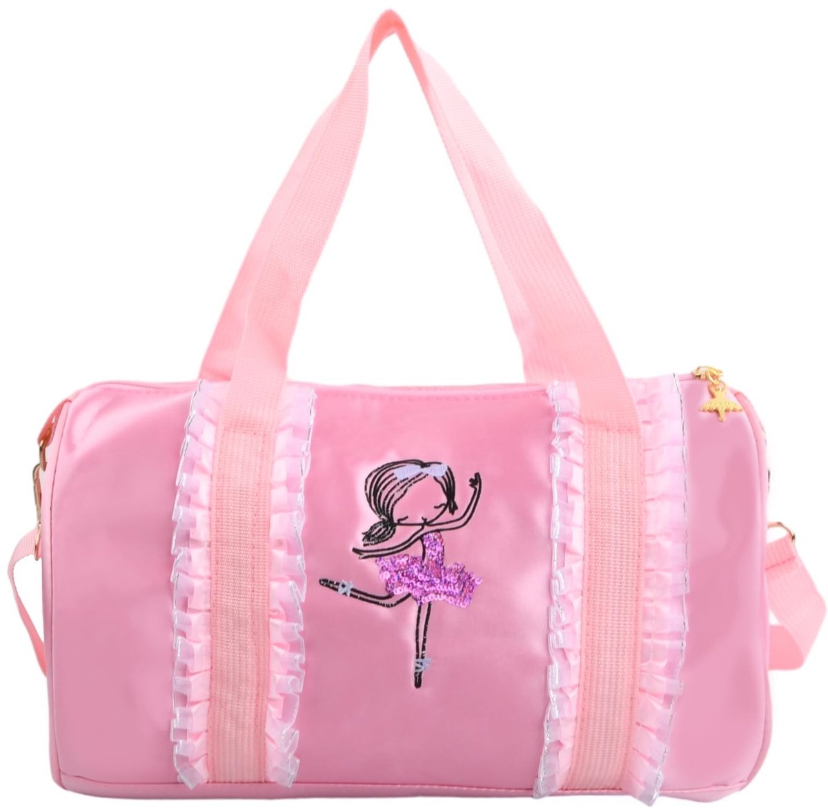 Dailygoods - Roze balletdanstas, handtas prinses Latijnse dans klassieke danstas meisjes sporttas danstas voor kinderen ballerina's