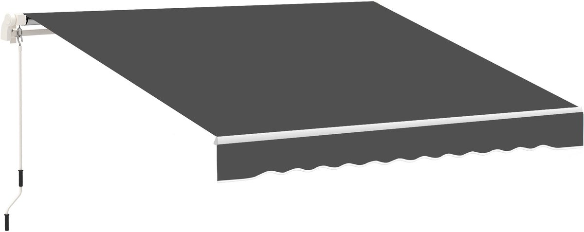 Outsunny - Vervangend luifeldoek - Polyester - 282x240x23m - Grijs