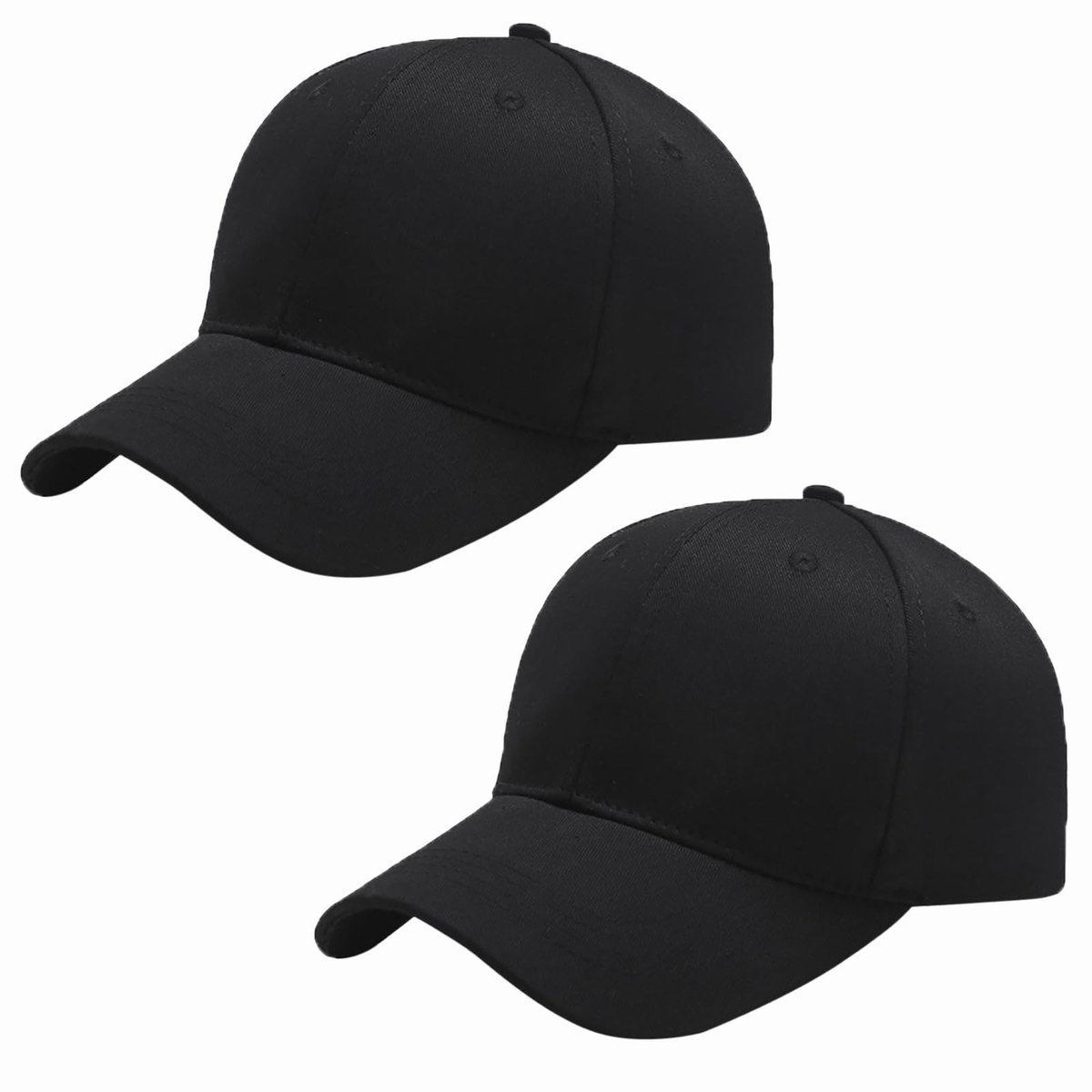 Dailygoods- Baseballcap Zomer - 2 Stuks - Verstelbare Pet - Ademend/Katoen - Zweetbestendig - Unisex - Bescherming Tegen Zonlicht