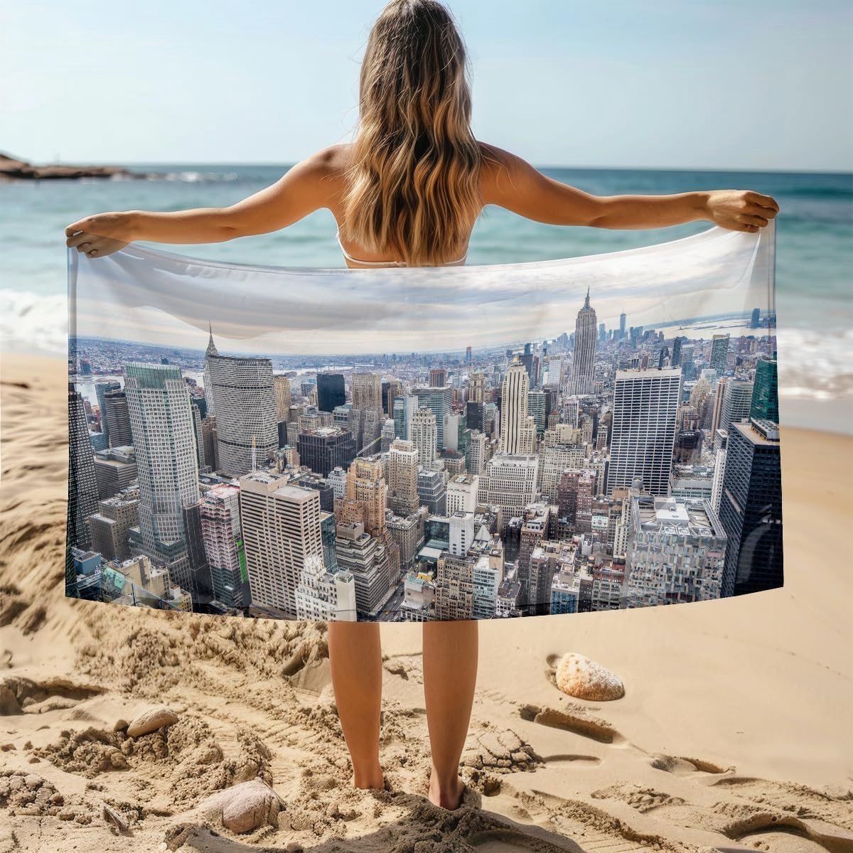 Strandlaken Microvezel - Snelle Droger - Zand Vrij - Super Absorberend - 100x200 cm - Taup