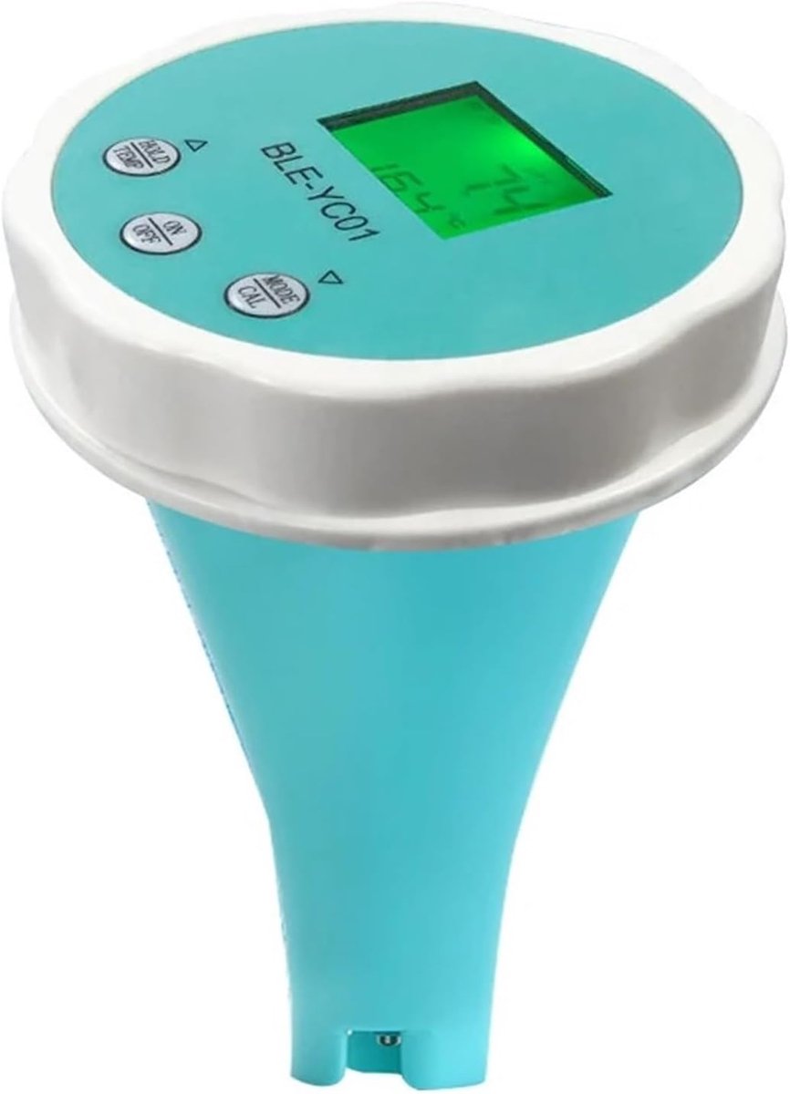 Waterkwaliteit Tester - Meetapparaat Water - Zwembad Onderhoud - 6-in-1 Functies - APP Weergave - Zwart